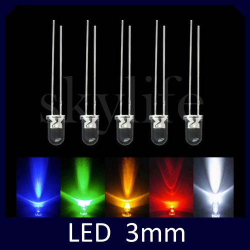 50pz led 3mm - diodi, alta