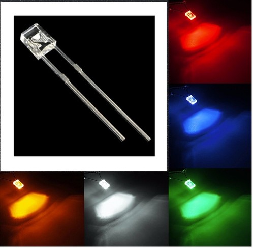 Led 2x3x4mm rettangolari - 10,