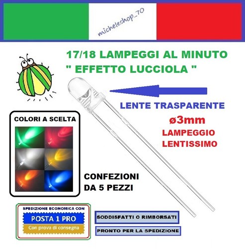 Diodo led lucciola diametro - lucciola,