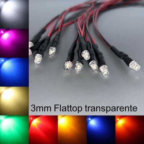 3mm led cablato flattop molto - cablato,