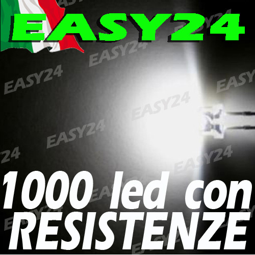 1000 diodi led bianco - 1000,