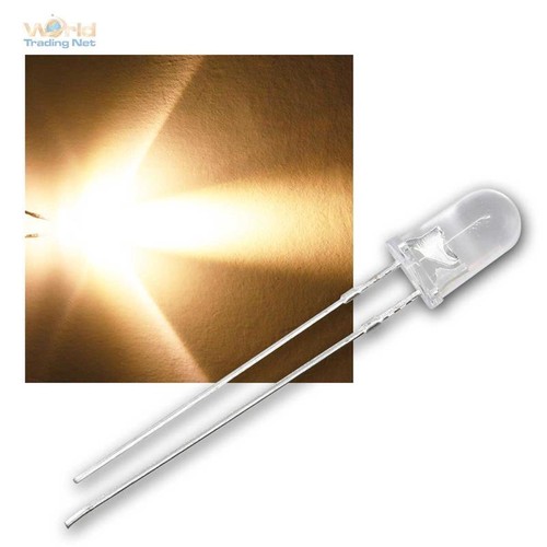 Led 5mm bianco caldo tipo - 20,