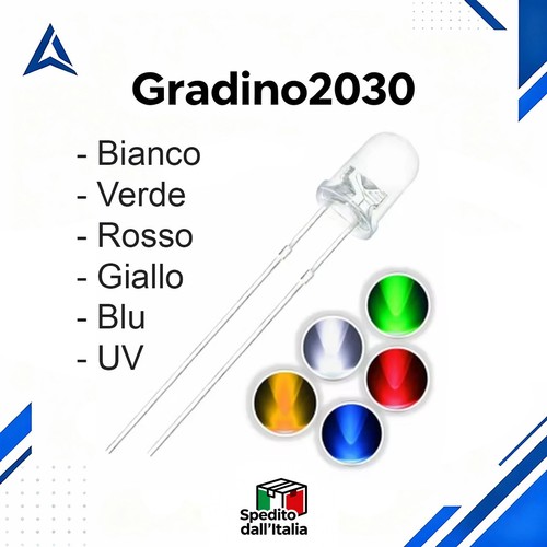 Diodi led 5mm luminosi - 25,