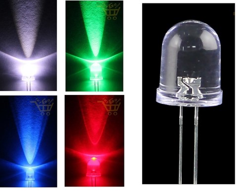 Led 10mm alta luminosita - 2x,
