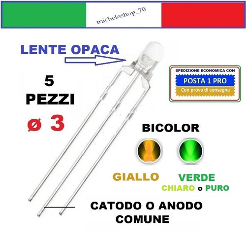 Pezzi diodo led bicolore - led,