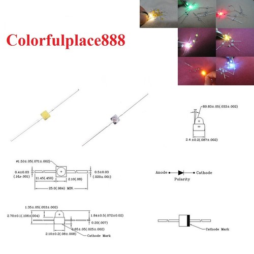 Mini diodi led 5mm - diodi, 1,5mm