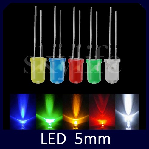 50pz led 5mm - 5mm, punta